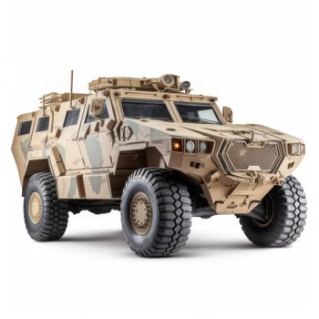 Bushmaster Protected Mobility Vehicle isolated on white AI generated image