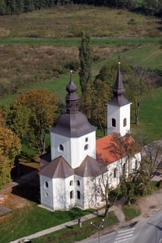 The parish church of Our Lady of Sorrows of Carinthia in Krizevci, Croatia