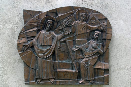 The Risen Lord Appears to Mary Magdalene, Way of Light by Giovanni Dragoni, San Callisto Catacombs in Rome, Italy
