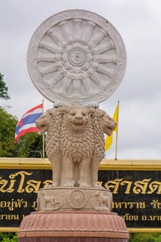 One landmark of Wat Pahuaylad in province Loei, Thailand. A place everyone in every religion can be viewed.