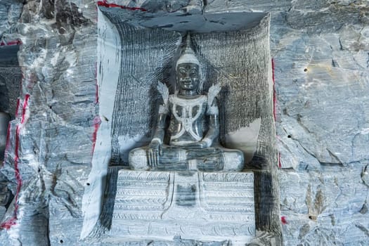 One landmark of Wat Khao Tham Thiam in province Suphanburi, Thailand. A place everyone in every religion can visit.