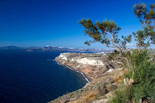 View of Santorini island and Caldera, Greece