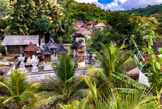 Village of Pejukutan on Nusa Penida Island, in Klungkung Regency, Indonesia