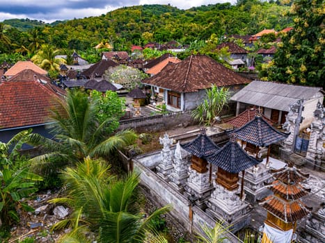 Village of Pejukutan on Nusa Penida Island, in Klungkung Regency, Indonesia