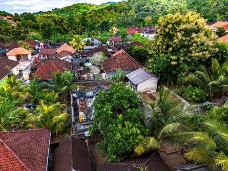 Village of Pejukutan on Nusa Penida Island, in Klungkung Regency, Indonesia