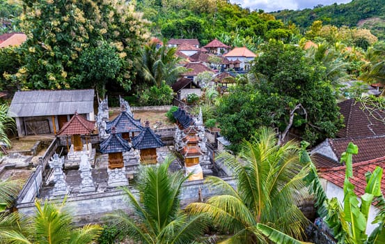 Village of Pejukutan on Nusa Penida Island, in Klungkung Regency, Indonesia