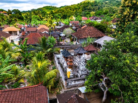 Village of Pejukutan on Nusa Penida Island, in Klungkung Regency, Indonesia