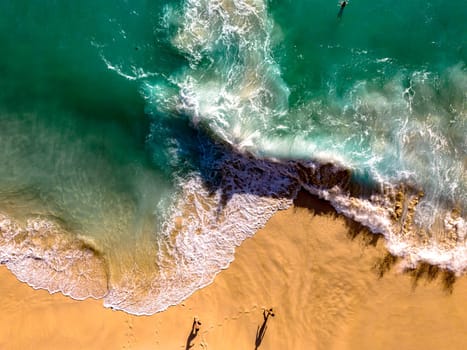Airview of Kelingking Beach on Nusa Penida Island, Indonesia