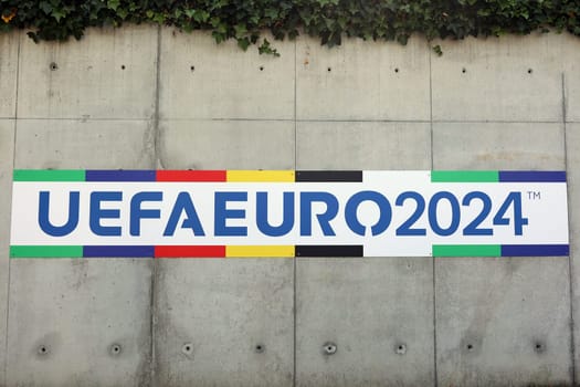 Banners,flags for Euro 2024 in Germany   Theme picture European Football Championship 2024 Germany