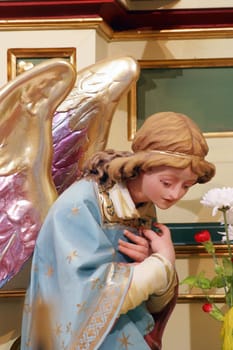 Angel, parish church of Saint John the Baptist in Sveti Ivan Zelina, Croatia