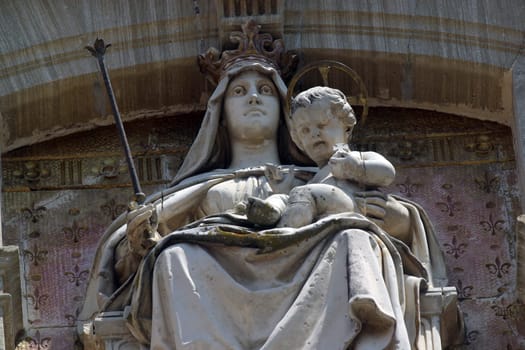Virgin Mary with baby Jesus, basilica Assumption of the Virgin Mary in Marija Bistrica, Croatia