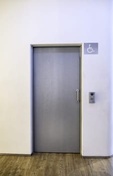 Detail of access for disabled people, accessibility and protection
