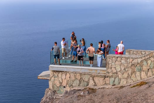 Gran Canaria, Spain: March 3, 2024: View from the lookout point Mirador del Balcon on Gran Canaria, Spain