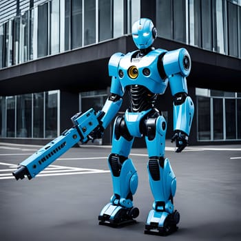 futuristic future humanoid robots in series production