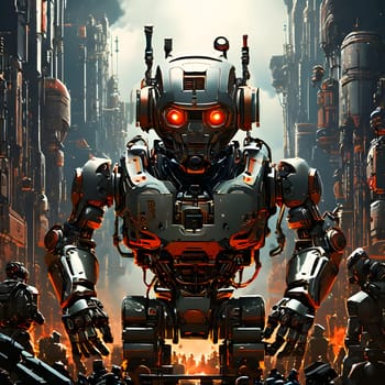 futuristic future humanoid robots in series production