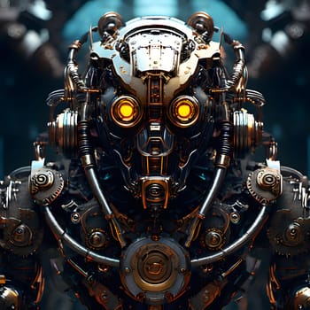 futuristic future humanoid robots in series production
