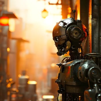 futuristic future humanoid robots in series production