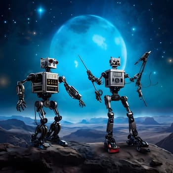 futuristic future humanoid robots in series production