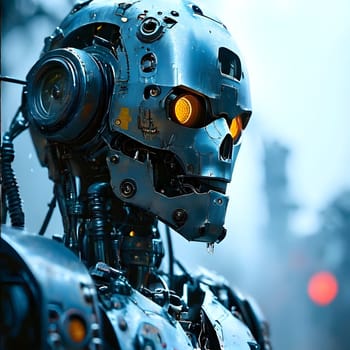futuristic future humanoid robots in series production