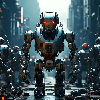 futuristic future humanoid robots in series production
