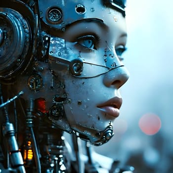 futuristic future humanoid robots in series production