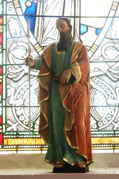 Saint Paul, statue in the parish church of the Immaculate Conception in Mace, Croatia