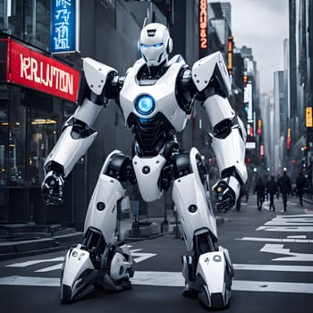 futuristic future humanoid robots in series production