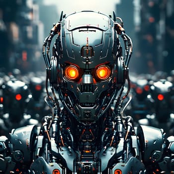 futuristic future humanoid robots in series production