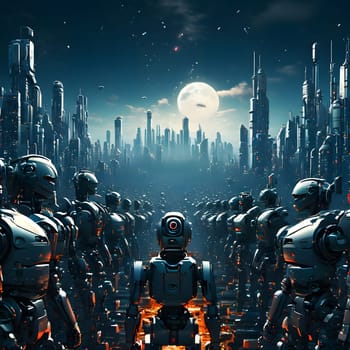 futuristic future humanoid robots in series production