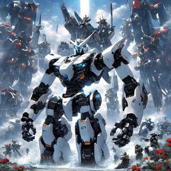 futuristic future humanoid robots in series production