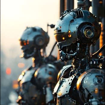 futuristic future humanoid robots in series production