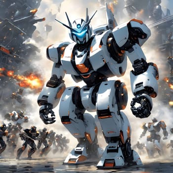 futuristic future humanoid robots in series production