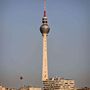 high television tower for communication and distribution of signals