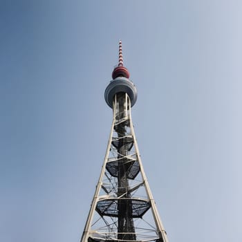 high television tower for communication and distribution of signals