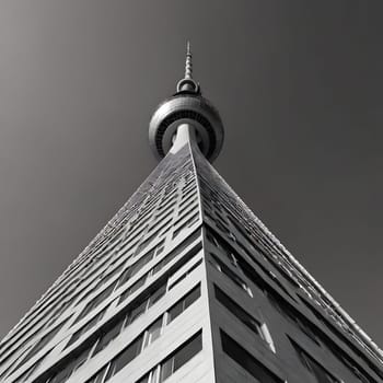 high television tower for communication and distribution of signals