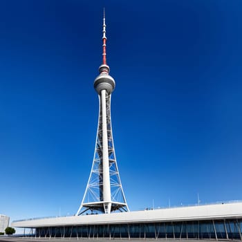 high television tower for communication and distribution of signals