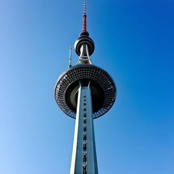 high television tower for communication and distribution of signals