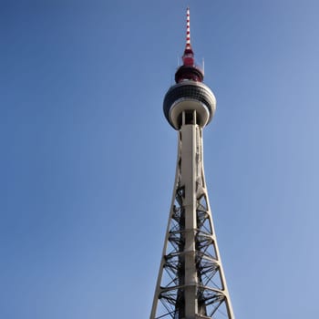 high television tower for communication and distribution of signals