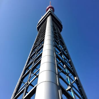 high television tower for communication and distribution of signals