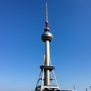 high television tower for communication and distribution of signals