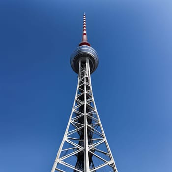 high television tower for communication and distribution of signals