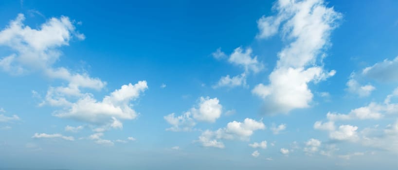 Peaceful and serene sky with clouds background