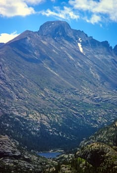 Longs Peak Viewed From Flattop Mountain in Rocky Mountain National Park in Colorado