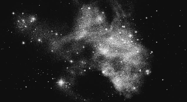 Galaxy background black and white