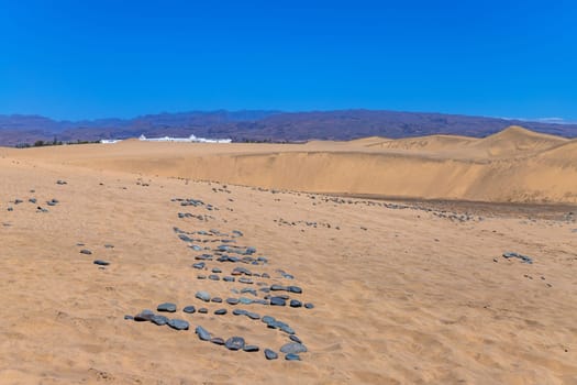 Maspalomas sand dunes, Gran Canaria, Canary islands, Spain