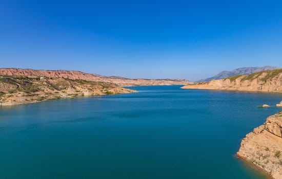 Lake Negratin reservoir, Sierra de Baza, Granada Province, Andalusia, Spain