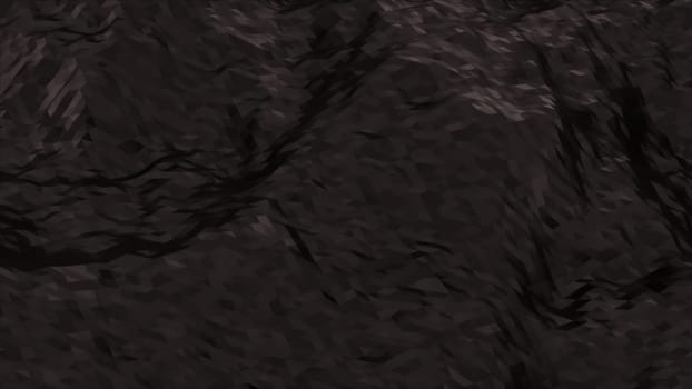 Black triangles waves. Computer generated 3d render