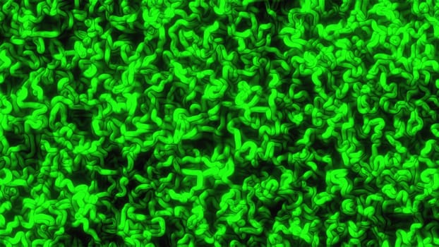 Abstract glass worms. Computer generated 3d render