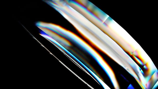 Circle glass element. Computer generated 3d render