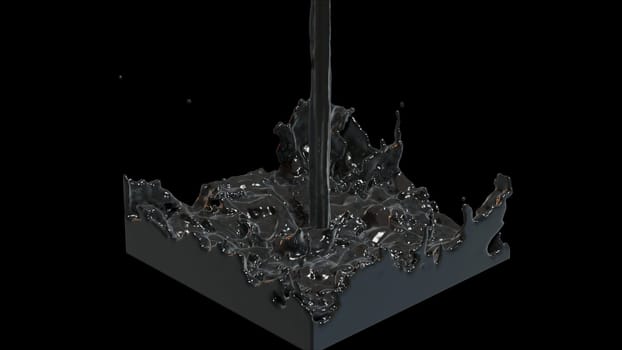 crude oil 3d render. Computer generated 3d render